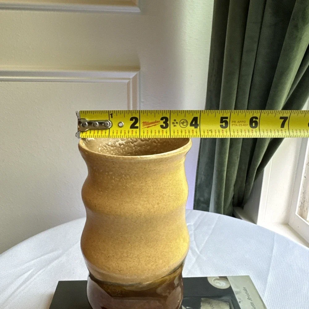 Mid-century Modern Flower Vase Handcrafted